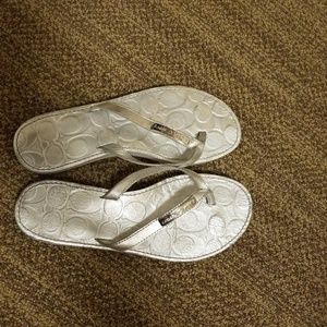 Coach flip flops